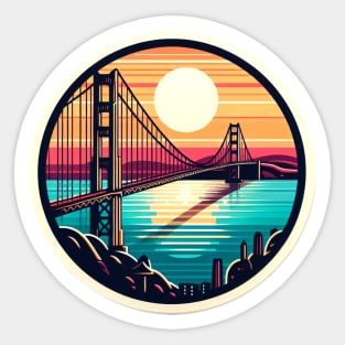 Golden Bridge Sticker